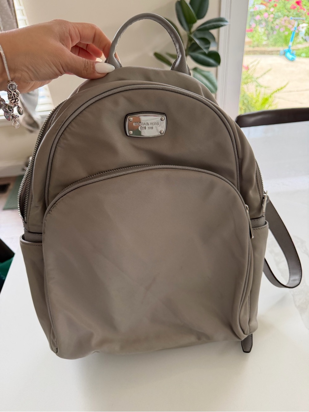 Michael Kors Abbey Medium Nylon Cargo Backpack